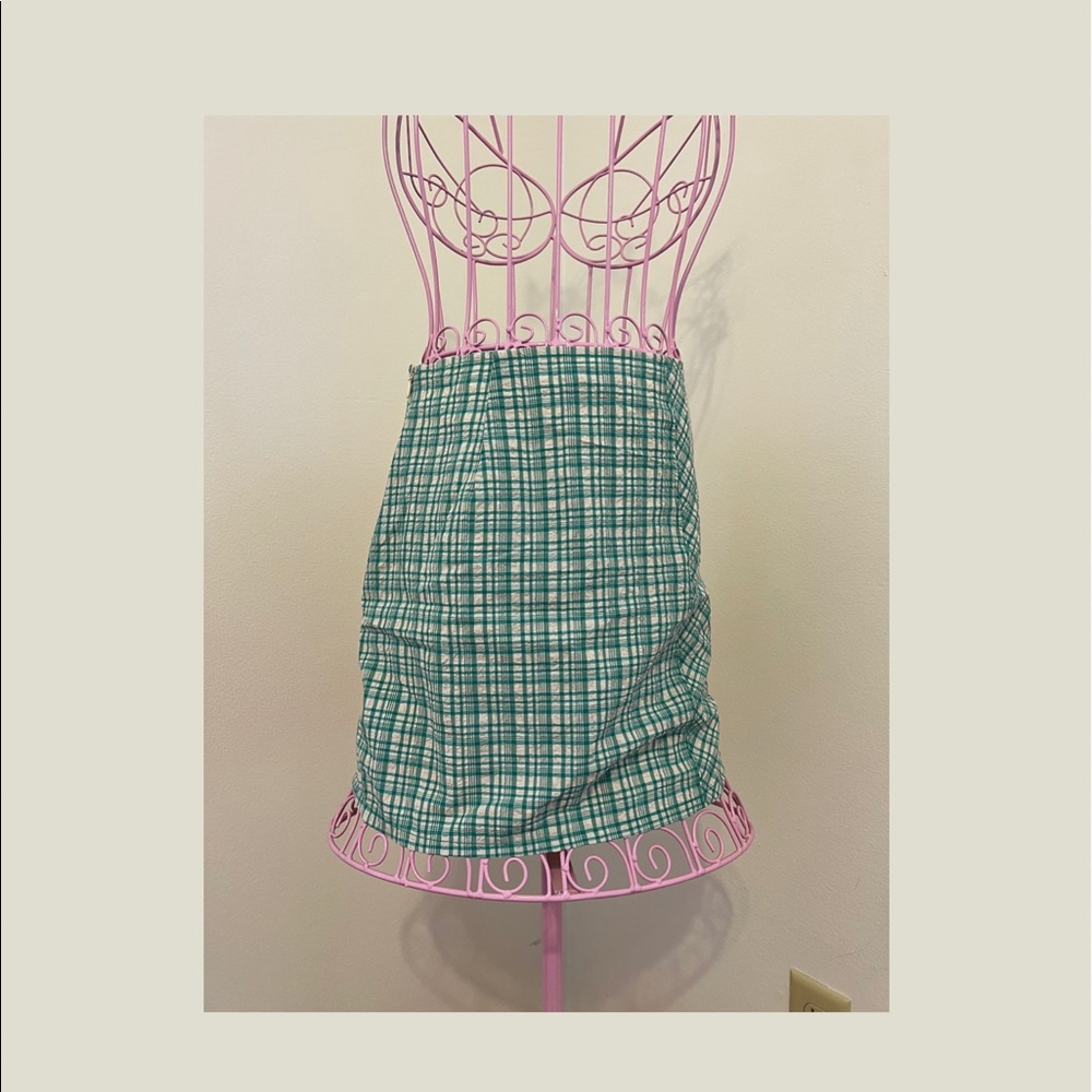 Urban Outfitters Krista Plaid Notched Mini Skirt - Picture 5 of 8